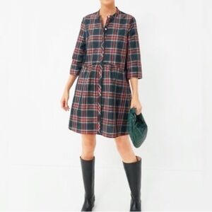 Tuckernuck Plaid Mini Dress - Red and Green